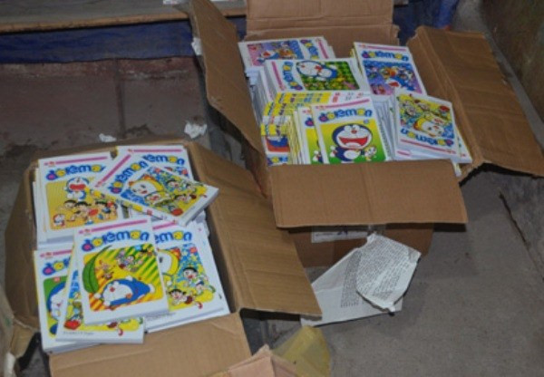 Nhiều truyện tranh của Nhà xuất bản Kim Đồng bị in lậu. Ảnh: CTV