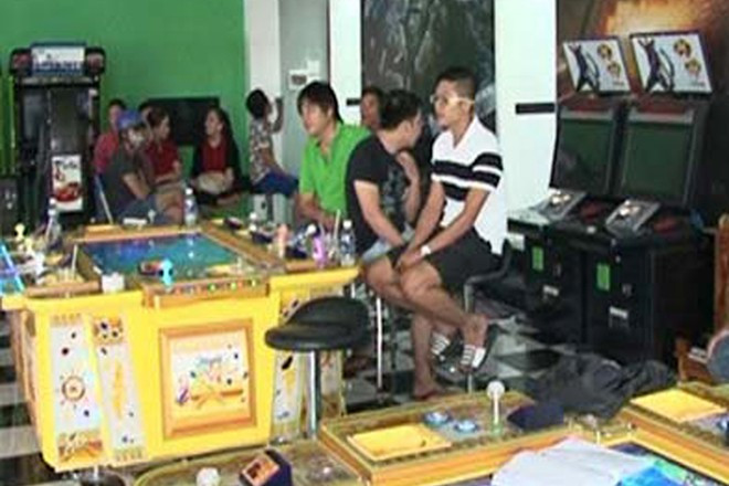 Phòng game do Trung quản lý. Ảnh: Cơ quan điều tra cung cấp