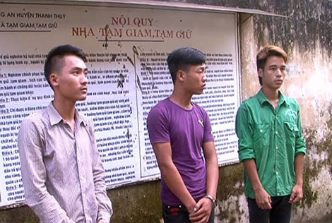 Các đối tượng trong vụ án bị bắt giữ