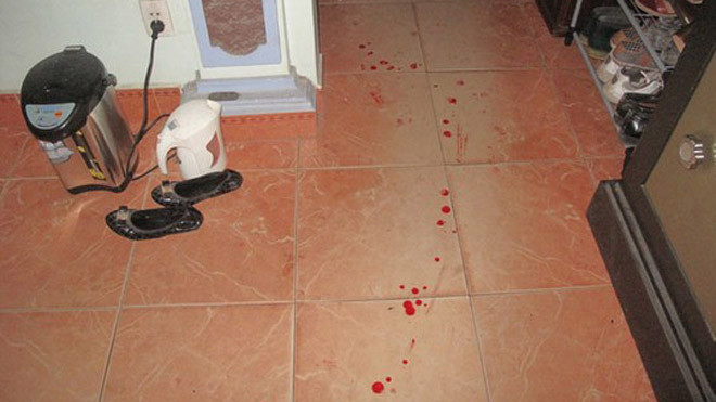 Hiện trường vụ nổ bưu phẩm.