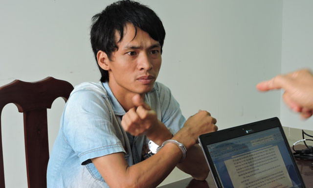 Đối tượng Trần Văn Điểm tại cơ quan điều tra