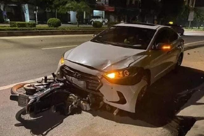 Hiện trường vụ tai nạn. Ảnh: D.T.