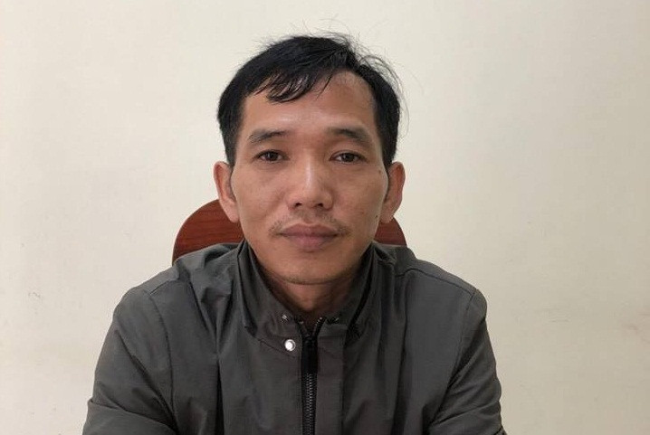 Tài xế Phú tại cơ quan điều tra.