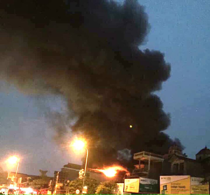 Hiện trường vụ cháy. Ảnh: CTV.