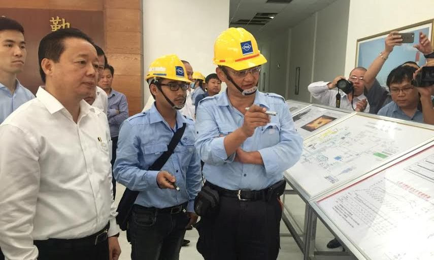 Bộ trưởng Trần Hồng Hà kiểm tra tại Formosa.