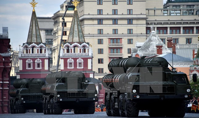 Hệ thống tên lửa phòng không S-400 của Nga. Nguồn: AFP/TTXVN.