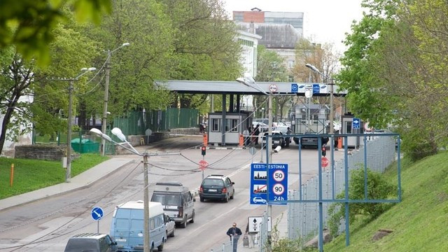 Một chốt kiểm soát tại biên giới Nga-Estonia (Ảnh: err.ee).