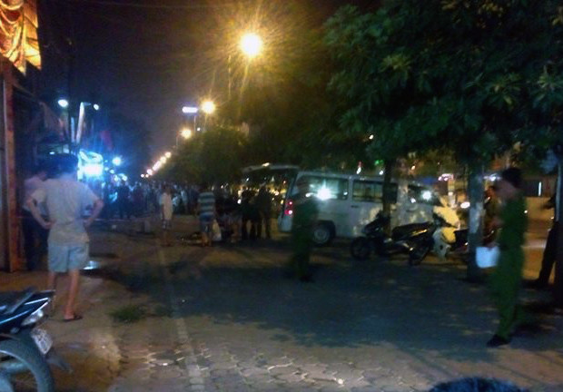 Hiện trường vụ việc.