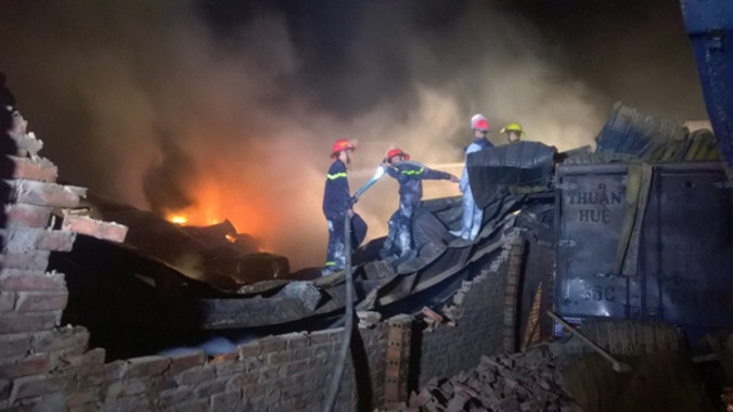 Hiện trường vụ cháy.