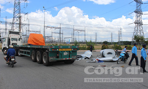 Hiện trường tai nạn.