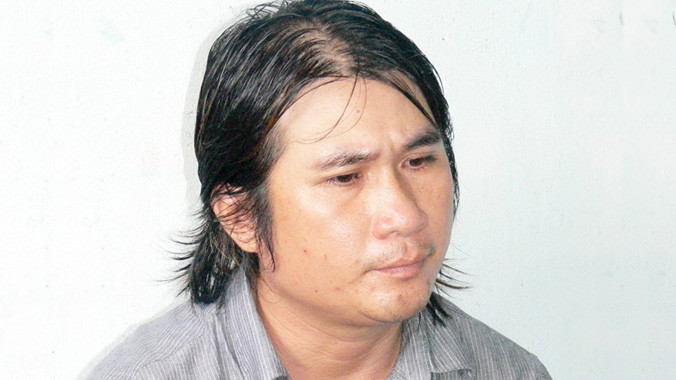 Võ Hoàng Hiếu lúc mới bị bắt. Ảnh: CTV.