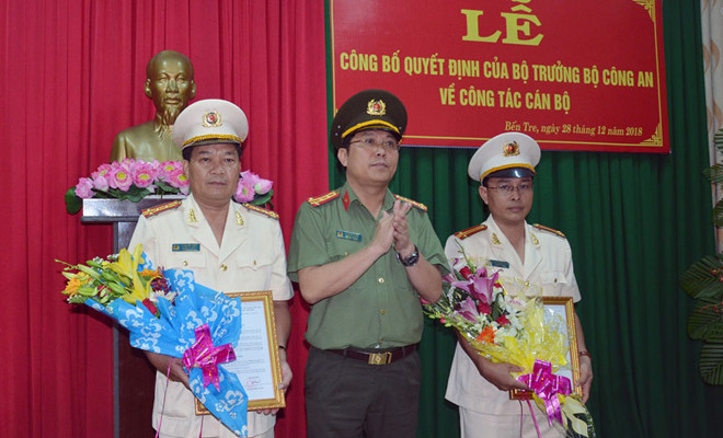 Công bố quyết định của Bộ Công an về công tác cán bộ