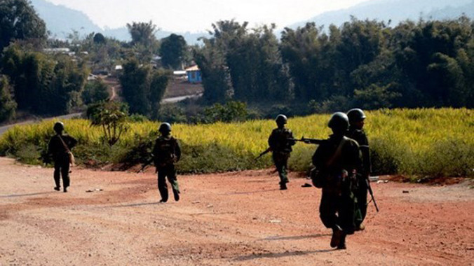 Binh sỹ Myanmar. Nguồn: AP.