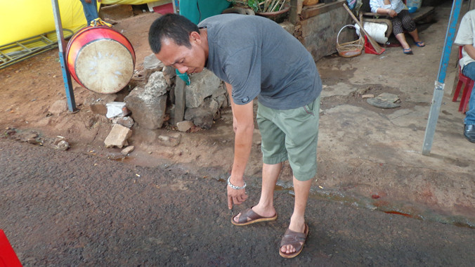 Đại điểm nhóm côn đồ gây án.