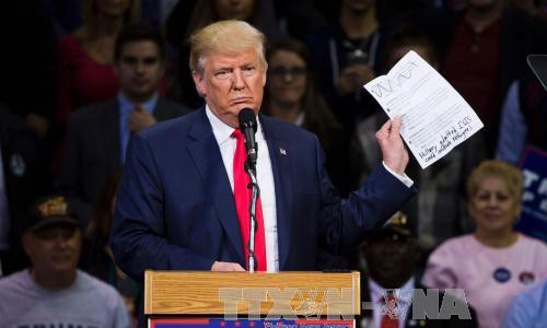 Ứng viên Tổng thống của đảng Cộng hòa Donald Trump. Ảnh: AFP/TTXVN.