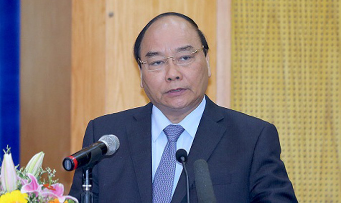 Thủ tướng Nguyễn Xuân Phúc phát biểu tại hội nghị.