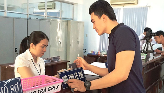 Cấp đổi giấy phép lái xe tại Phòng sát hạch cấp giấy phép lái xe thuộc Sở GTVT TPHCM.