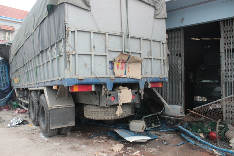 Hiện trường vụ tai nạn.