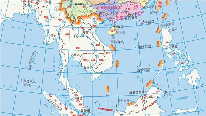 Tấm bản đồ khổ dọc mới vẽ Đường 10 đoạn bị học giả Trung Quốc cho là “trò trẻ con”