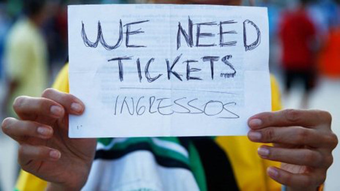 Nhu cầu vé rất lớn tại mỗi kỳ World Cup tạo điều kiện cho thị trường vé chợ đen phát triển