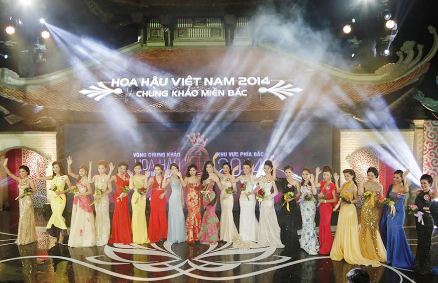 20 thí sinh phía Bắc lọt vào Chung kết Hoa Hậu Việt Nam 2014. Ảnh: Như Ý.