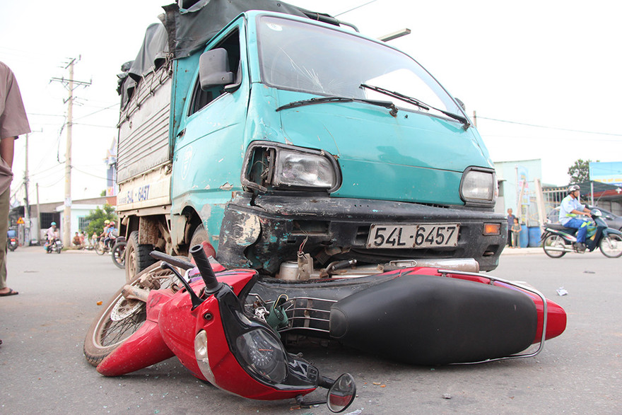 Hiện trường tai nạn.