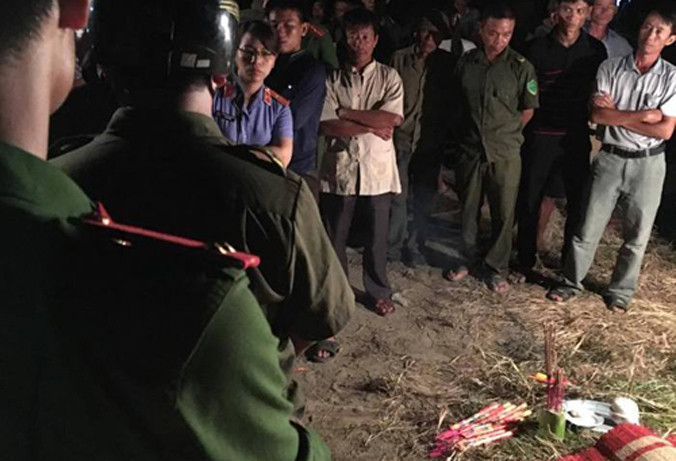 Hiện trường vụ việc.