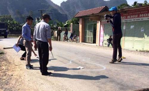 Hiện trường vụ án mạng.