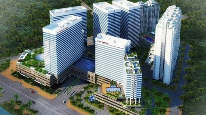 Khu phức hợp HAGL Myanmar Centre - dự án bất động sản lớn nhất của tập đoàn Hoàng Anh Gia Lai tại nước ngoài. Ảnh: HAGL.