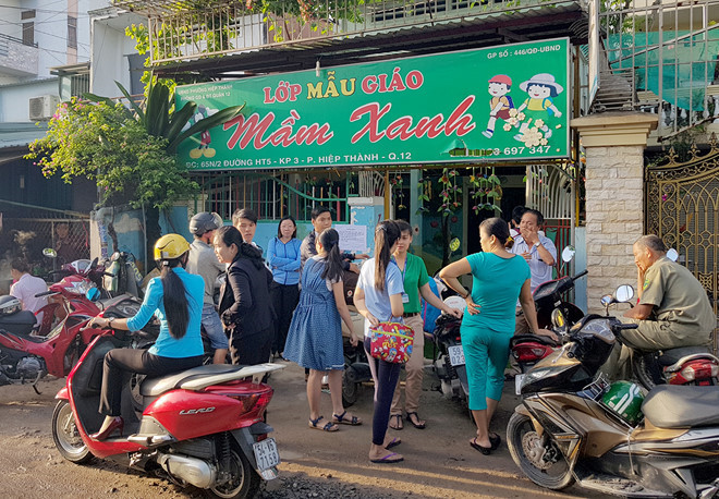 Trường mầm non Mầm Xanh. Ảnh: Zing