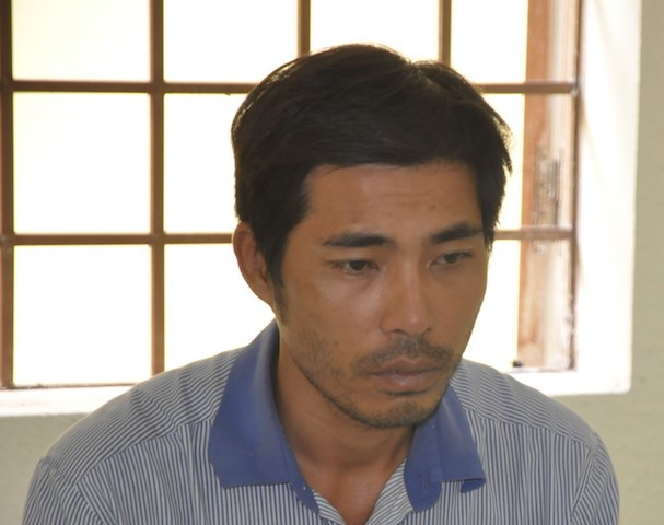 Nghi phạm tại cơ quan điều tra. Ảnh: C.A