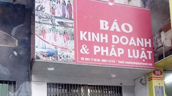 Văn phòng đại diện báo Kinh doanh và Pháp luật tại Hải Phòng đã bị niêm phong sau cuộc khám xét khẩn cấp