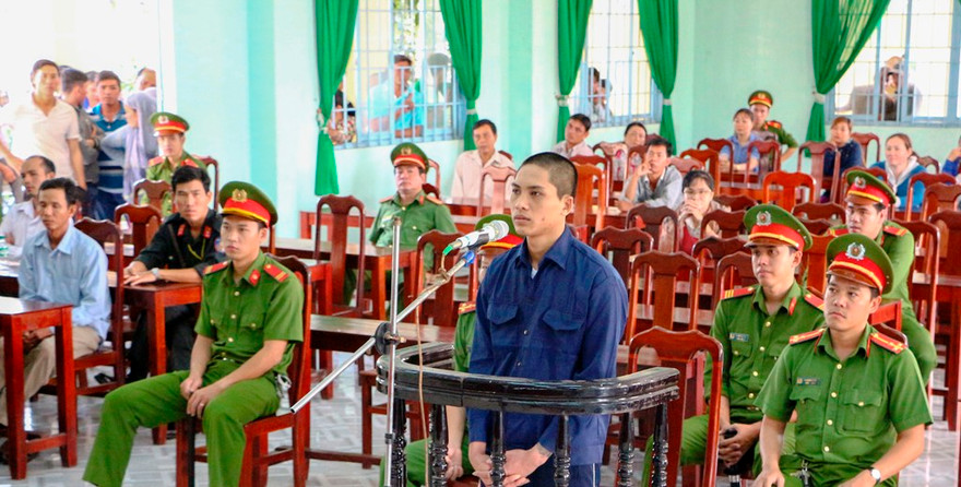 Bị cáo Châu Thanh Long tại tòa.