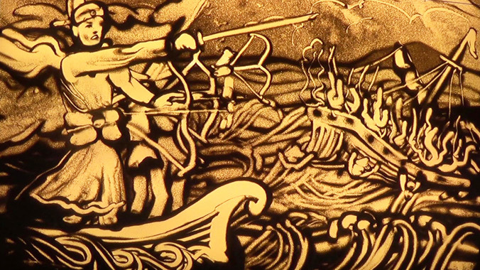 Kể chuyện biển Đông bằng tranh cát động 