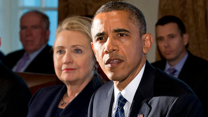 Obama ăn trưa với bà Hillary