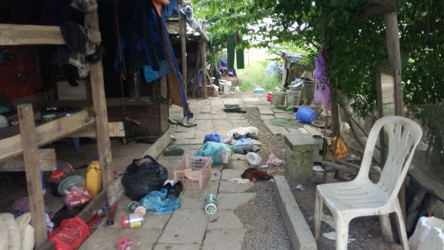 Hiện trường nơi xảy ra sự việc. 