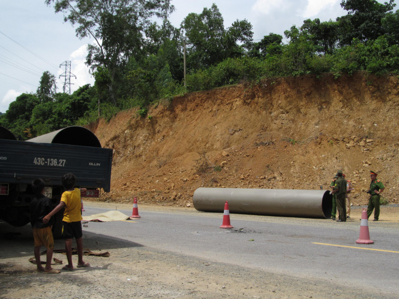 Hiện trường vụ tai nạn. Ảnh: HĐ