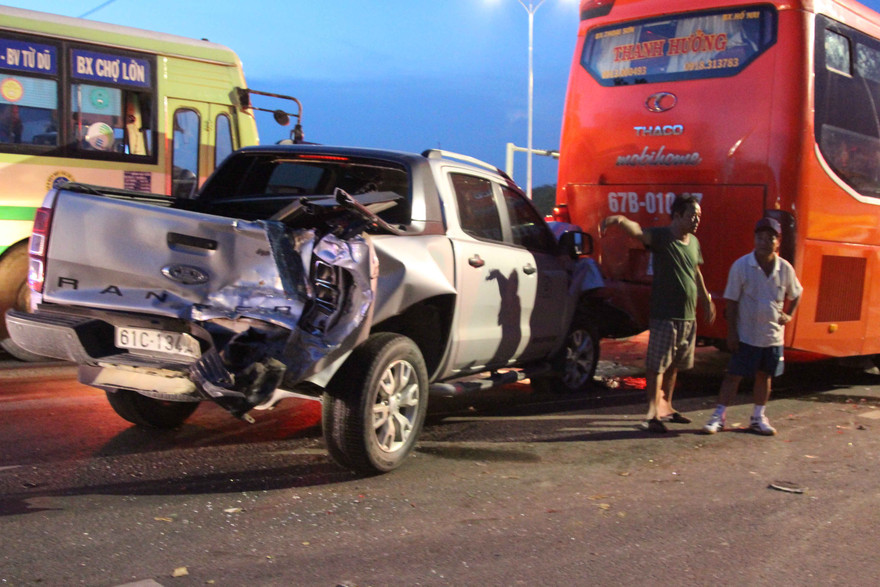 Hiện trường tai nạn. Ảnh: Đông Sơn