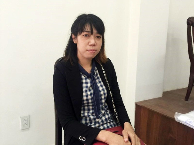 Bị can Nguyễn Thị Diễm Trinh