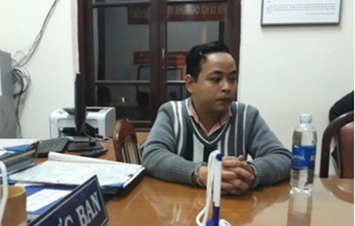 Đối tượng Tuấn tại cơ quan điều tra