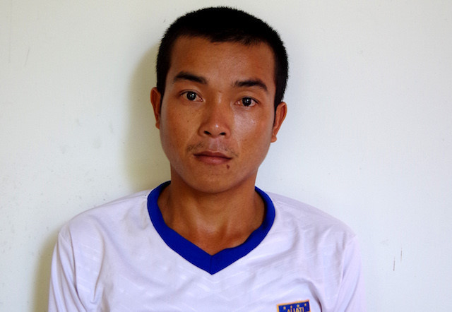 Nghi phạm tại cơ quan điều tra. Ảnh: C.A