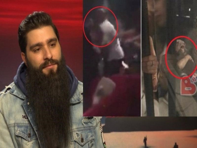 Vụ hỗn chiễn và hình ảnh đạo diễn Jordan Vogt-Roberts bị thương tại một quán bar ở TP.HCM. Ảnh cắt từ clip. Nguồn: Beatvn