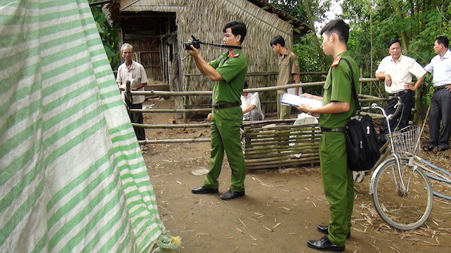 Hiện trường xảy ra vụ cướp