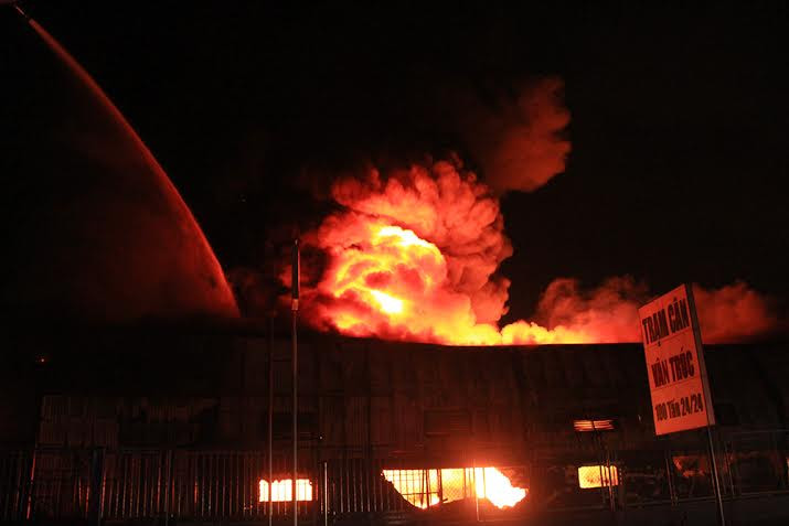 Hiện trường vụ cháy