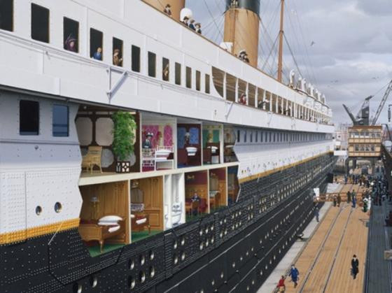 Nội thất sang trọng và kỷ vật siêu đắt đỏ trên tàu Titanic