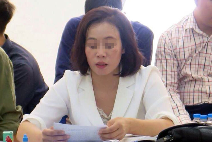 Bị cáo Lê tại tòa.