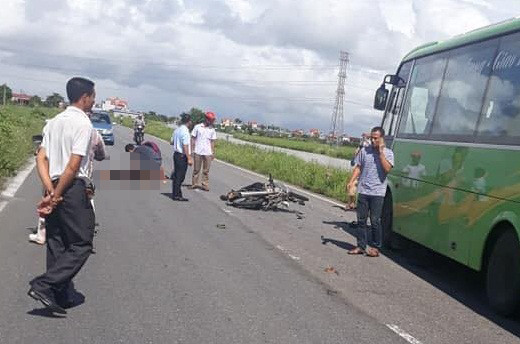 Hiện trường vụ tai nạn.