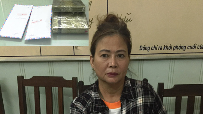 Bắt quả tang bà trùm ma túy đất Cảng với 2 bánh heroin