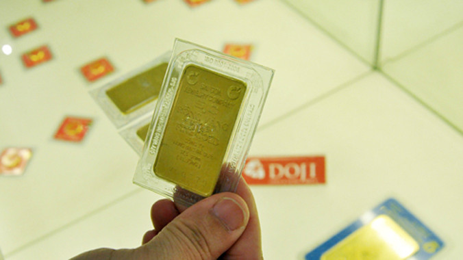 Giá vàng tiếp tục giảm vài chục nghìn sáng nay. Ảnh: VnExpress