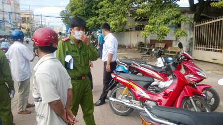 Hiện trường vụ việc.